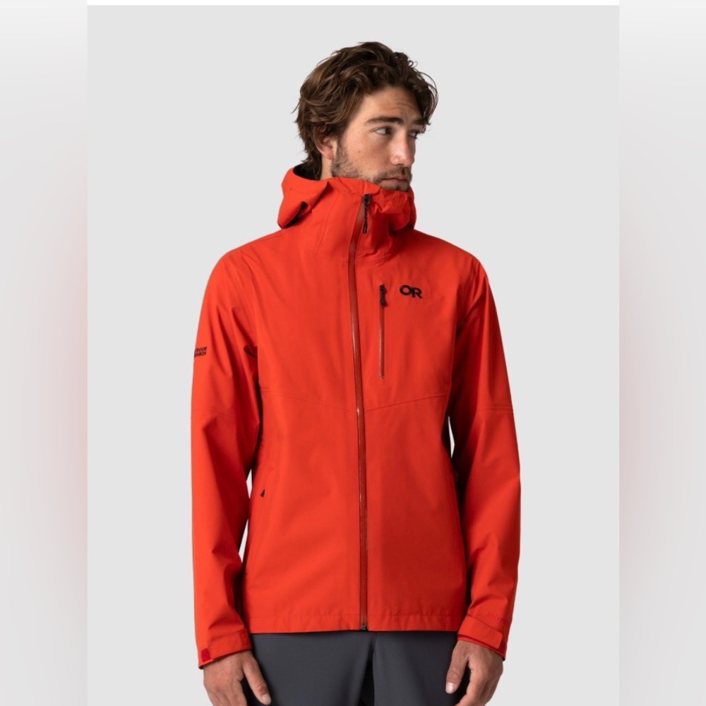 Outdoor Research Men Foray Gore-Tex Jacket Waterproof Red Firebrick Size XL